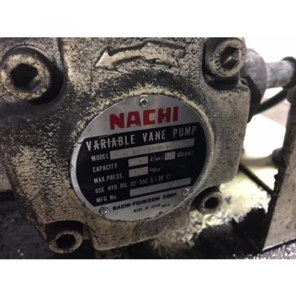 Nachi Qatar  3 HP Hydraulic Unit, Nachi Vane Pump # VDR-1B-1A3-U-1146K, OFF OKUMA LATHE #5 image