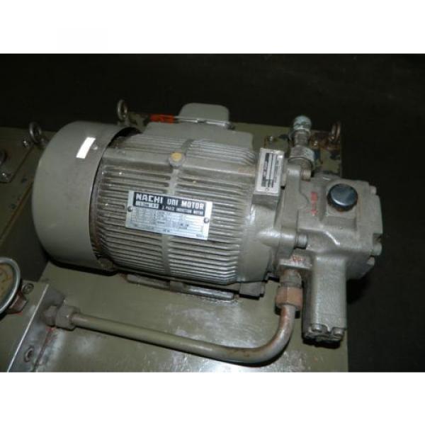 Nachi Saudi Arabia  2 HP Hydraulic Unit, Nachi Vane Pump VDR-1B-1A2-U21, Used, Warranty #3 image