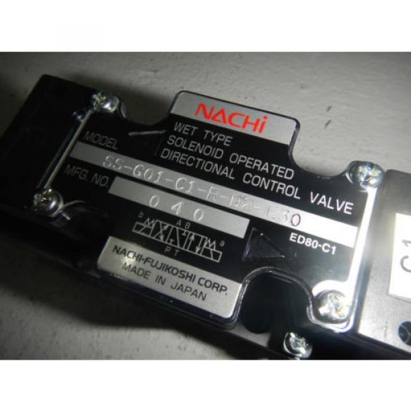 Nachi Bahrain  SS-G01-C1-R-D2-E30 D03 Hydraulic Directional Control Valve 24VDC #2 image