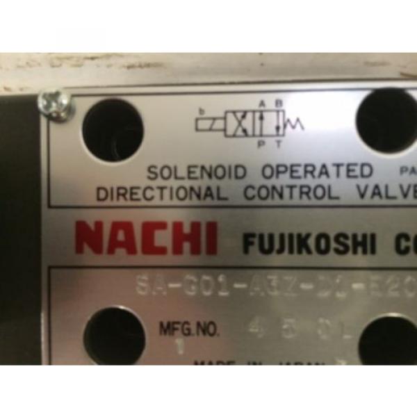 D03 Kenya  4 Way 4/2 Hydraulic Solenoid  Nachi SA-GO1-A3Z-D1-E20 12 VDC #2 image