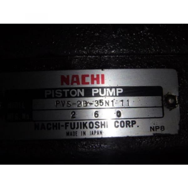 Nachi St.Lucia  Variable Vane Pump amp; Motor_PVS-2B-35N1-11_LTIS85-NNRY_UPV-2A-35N1-55-4-11 #4 image