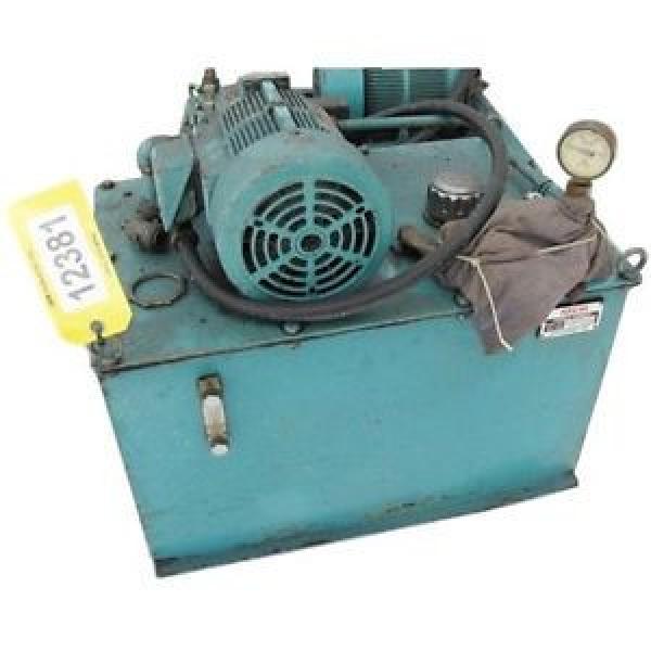 USED Central  2HP NACHI VARIABLE VANE HYDRAULIC PUMP PACKAGE - SERIES VDR #1 image