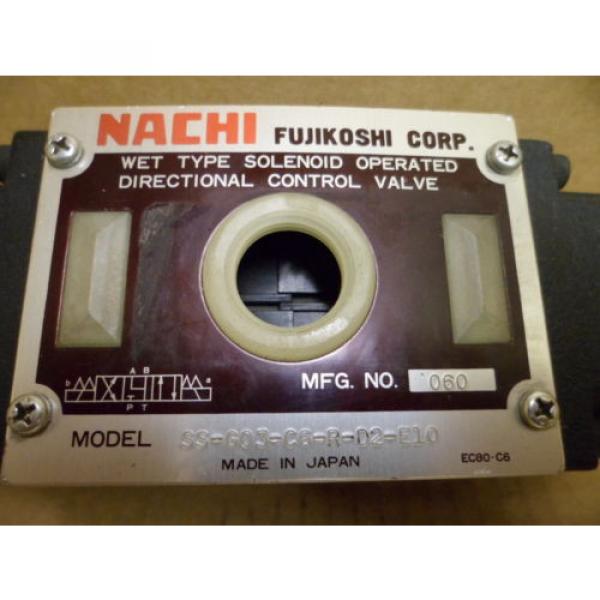 NACHI Peru  SS-G03-C6-R-D2-E10 WET TYPE SOLENOID OPERATED DIRECTIONAL HYDRAULIC VALVE #3 image