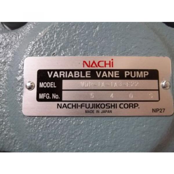 NACHI-FUJIKOSHI Czech Republic  CORP VDR-1A-1A3-E22 VARIABLE VANE PUMP Origin IN BOX #5 image