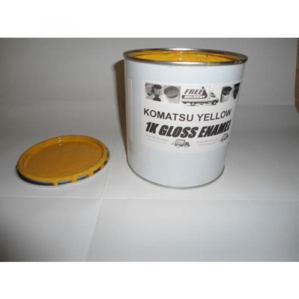 Komatsu United States of America  Machinery Yellow Gloss paint 1 Litre #1 image
