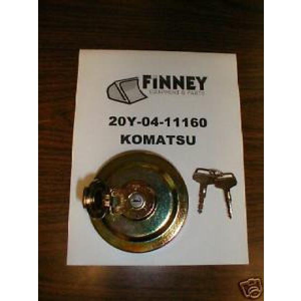 Komatsu Cuinea  Excavator Locking Fuel Cap 20Y-04-11161 NEW with keys PC120 PC220 PC225 #1 image