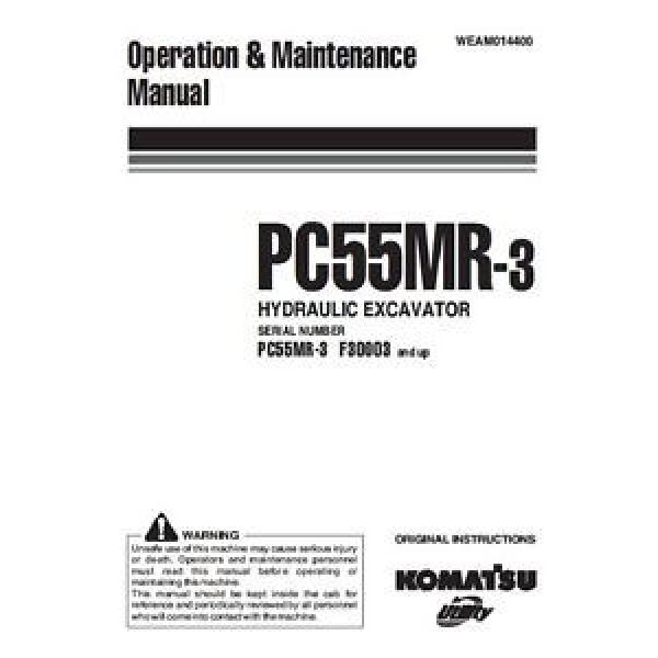 KOMATSU United States of America  PC55MR-3 OPERATORS MANUAL ON CD *FREE POSTAGE* #1 image