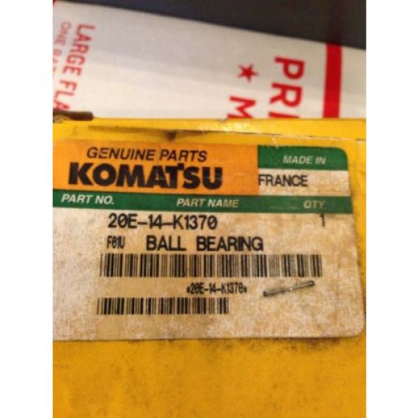 New Barbados  OEM Genuine Komatsu PC Excavator Ball Bearing 20E-14-K1370 Fast Shipping! #3 image