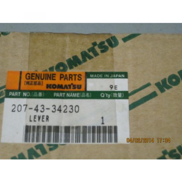 Komatsu France  207-43-34230 Lever Genuine #1 image