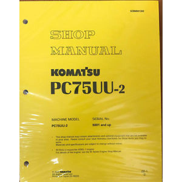 Komatsu Barbados  Excavator Service PC75UU-2 Shop Repair Manual #1 image