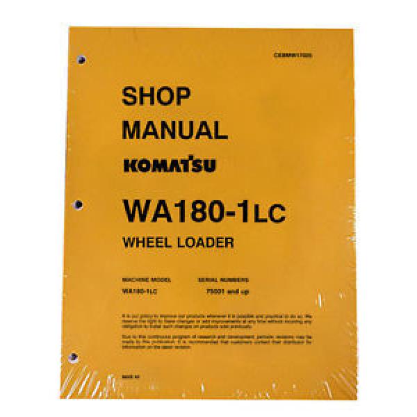 Komatsu Swaziland  WA180-1LC Wheel Loader Service Manual #1 image