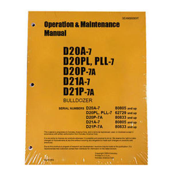 Komatsu Samoa Western  D20A-7 Dozer Operation &amp; Maintenance Manual #1 image