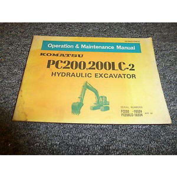 Komatsu Bahamas  PC200-1 200LC-2 Hydraulic Excavator Owner Operation Manual #1 image
