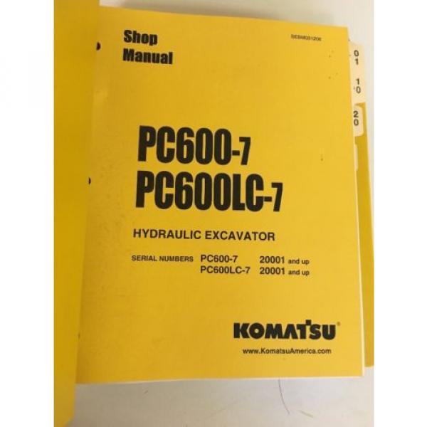Komatsu Andorra  PC600-7 PC00LC-7 Hydraulic Excavator Manual #2 image