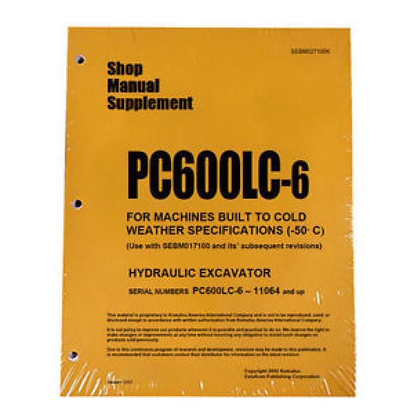 Komatsu Luxembourg  Service PC600LC-6 COLD SPEC Repair Manual #1 image