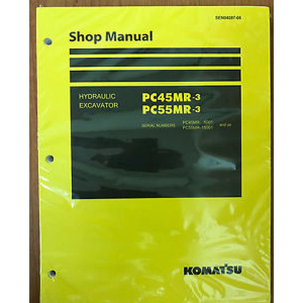Komatsu Rep.  Service PC45MR-3, PC55MR-3 Excavator Shop Manual NEW #1 #1 image