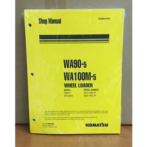 Komatsu Brazil  WA90-5, WA100M-5 Wheel Loader Shop Service Repair Manual #1 image