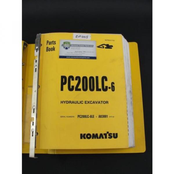 Komatsu Solomon Is  PC200LC-6 excavator parts book manual BEPB001700 #2 image