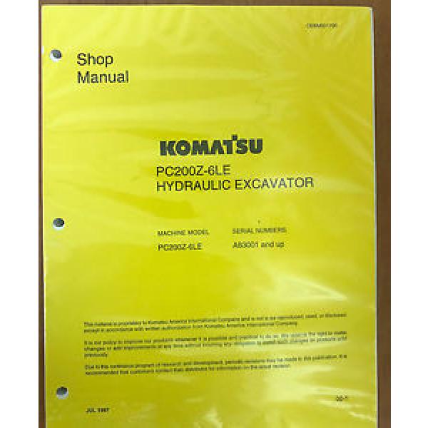 Komatsu Burma  Service PC200Z-6LE Shop Manual Book NEW #1 image