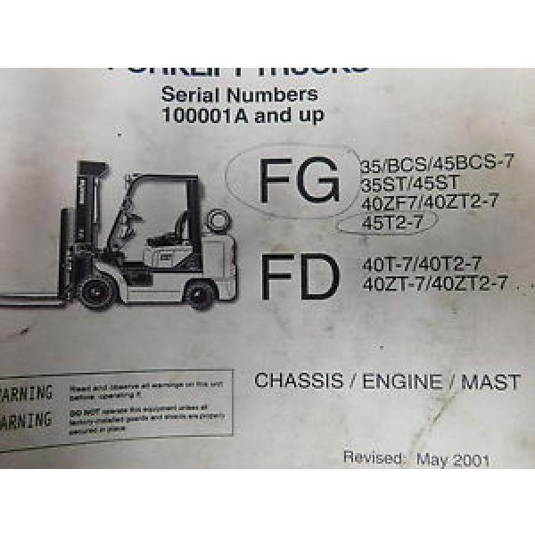 Komatsu Slovenia  CX Series FG FD Parts Manual Service Repair Maintenance Book (E33-2227) #1 image