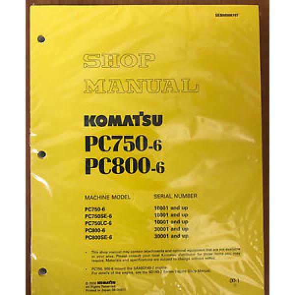 Komatsu Bahamas  PC750-6/LC/SE-6, PC800-6 PC800SE-6 Excavator Service Shop Repair Manual #1 image