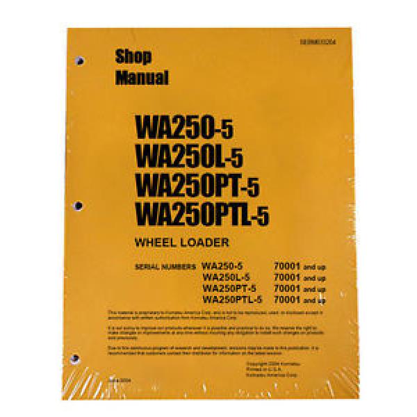Komatsu Swaziland  WA250-5/L-5, WA250PT-5/PTL-5 Service Manual #1 image
