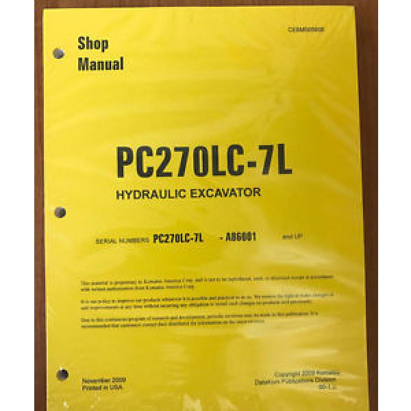 Komatsu Rep.  Service PC270LC-7L Shop Repair Manual NEW #1 image