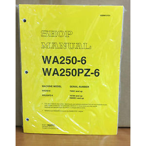 Komatsu Laos  WA250-6, WA250PZ-6 Wheel Loader Shop Service Manual (75001, 75160 &amp; up) #1 image