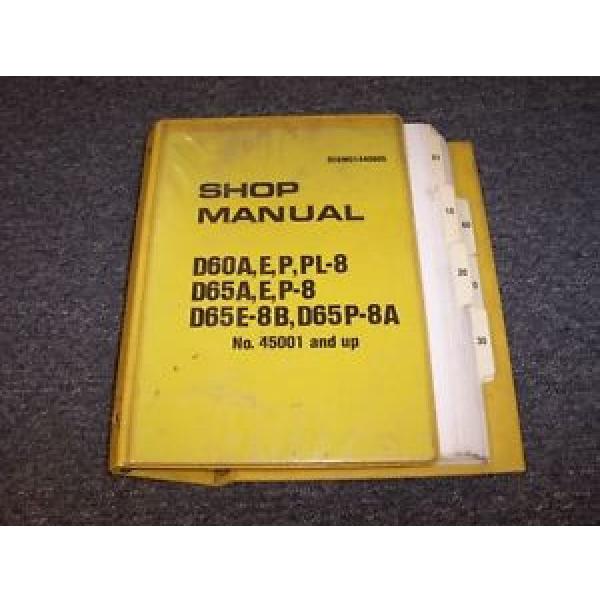Komatsu Reunion  D60PL-8 D65A-8 D65E-8 Bulldozer Dozer Crawler Shop Service Repair Manual #1 image