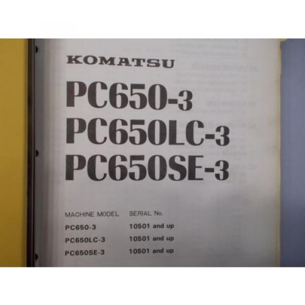 Komatsu Barbuda  PC650-3 PC650LC-3 PC650SE-3 excavator service shop manual #4 image