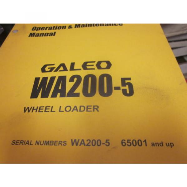 Komatsu Swaziland  WA200-5 Wheel Loader Operation &amp; Maintenance Manual #1 image