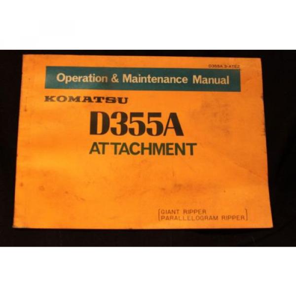 Komatsu Swaziland  attachment book shop Manual Catalog dozer crawler D355A #2 image