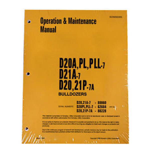 Komatsu Botswana  D20A,PL,PLL Dozer Operation &amp; Maintenance Manual #1 image