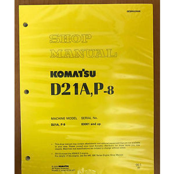Komatsu Iran  Service D21A-8, D21P-8 Shop Manual Dozer Workshop Repair Book #1 image