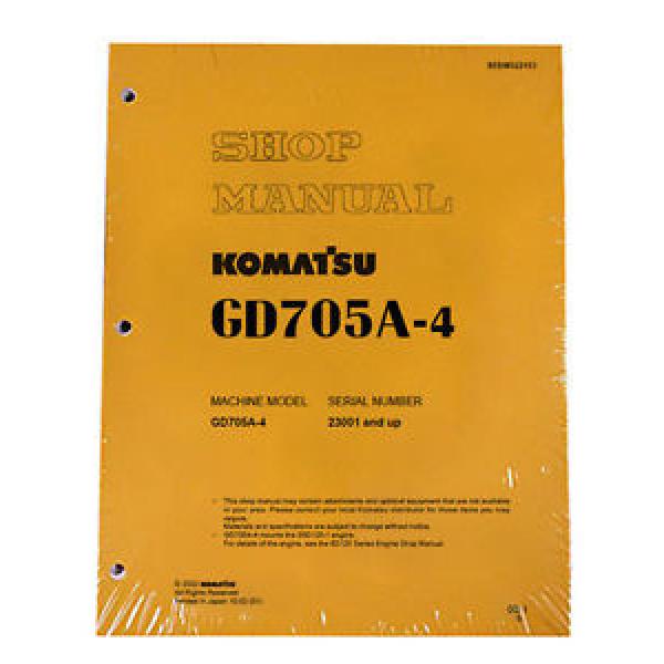 Komatsu Laos  Service GD705A-4 Series Mobile Grader Printed Manual #1 image