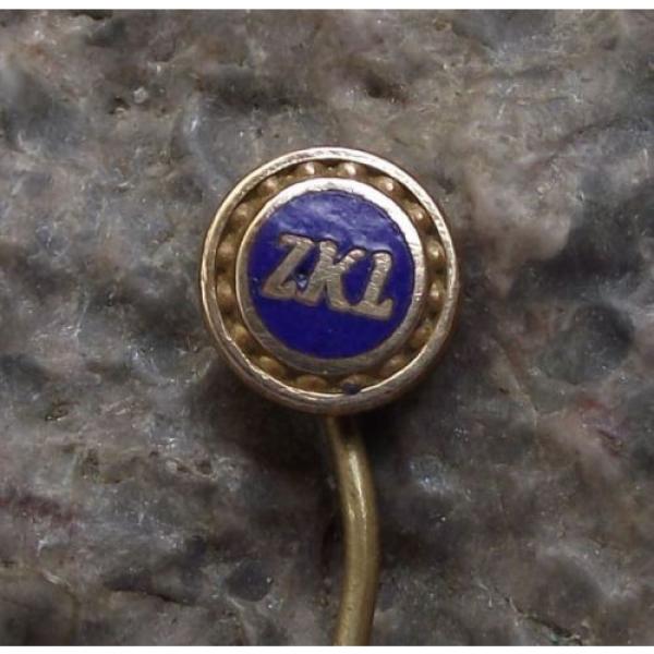 Vintage ZKL Czechoslovakia Ball Bearing Firm Race &amp; Cage Advertising Pin Badge Original import #5 image