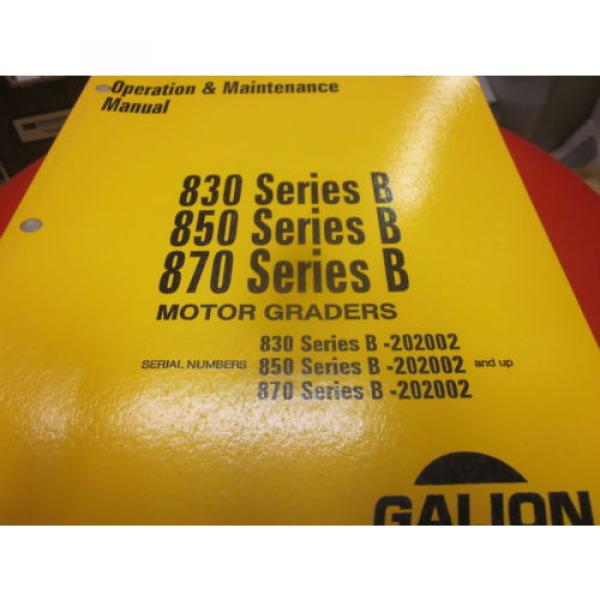 Komatsu Costa Rica  Galion 830B 850B 870B Motor Graders Operation &amp; Maintenance Manual #1 image