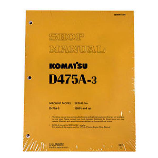 Komatsu United States of America  D475A-3 Service Repair Workshop Printed Manual #1 image