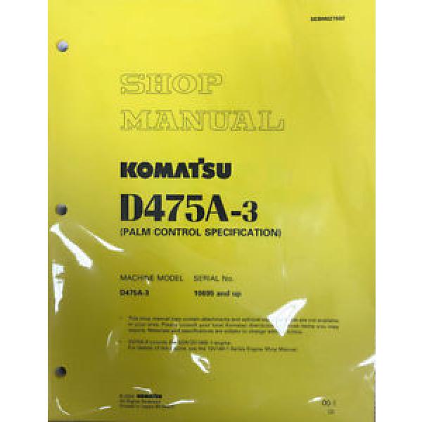 Komatsu Solomon Is  D475A-3 Service Repair Workshop Printed Manual #1 image
