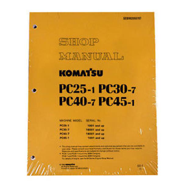 Komatsu Netheriands  Service PC25-1/PC30-7/PC40-7/PC45-1 Shop Manual #1 image