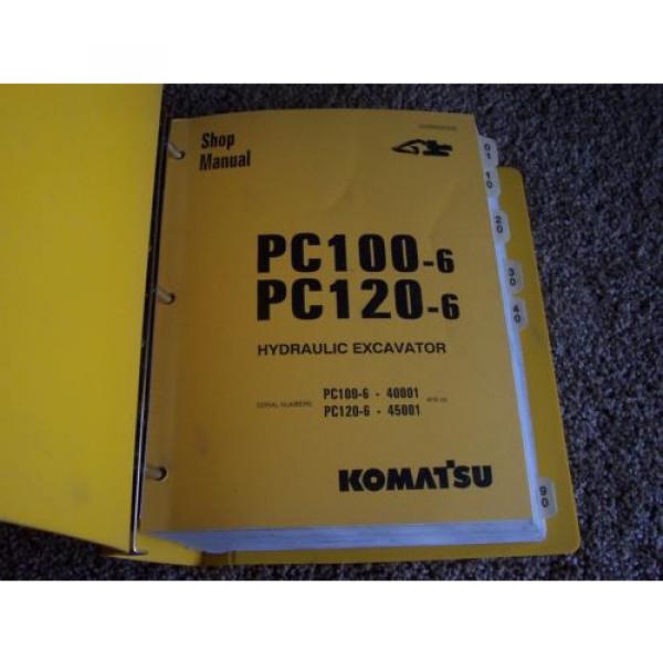 Komatsu Bahamas  PC100-6 40001- PC120-6 45001- Hydraulic Excavator Service Shop Manual #1 image
