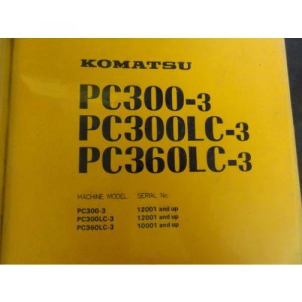 Komatsu Samoa Western  PC300-3 PC300LC-3 PC360LC-3 Excavator Shop Manual #2 image