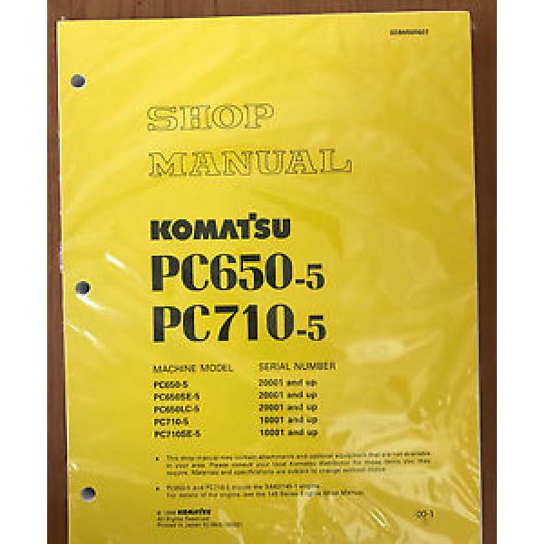 Komatsu Cuinea  Service PC650-5 PC710SE-5 PC650LC-5 PC710-5 PC650SE-5 Manual SHOP #1 image
