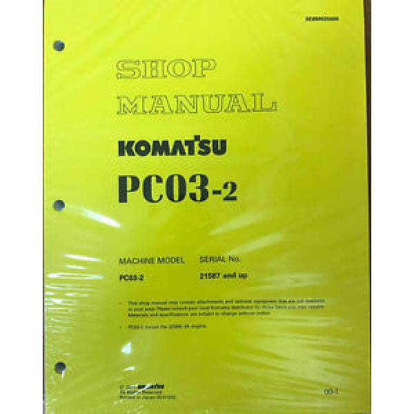 Komatsu Bahamas  Service PC03-2 Shop Manual Repair Book NEW #1 image