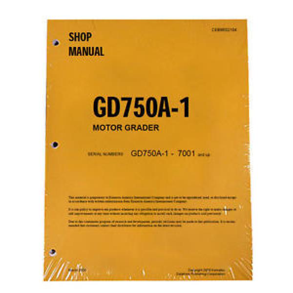 Komatsu Barbuda  Service GD750A-1 Series Mobile Grader Printed Manual #1 image