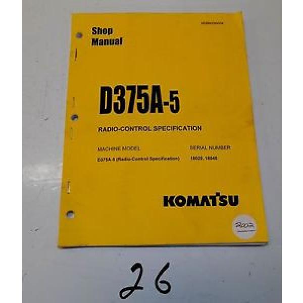 Komatsu Netheriands  D375A-5 Radio-Control Specification Service Printed Manual #1 image