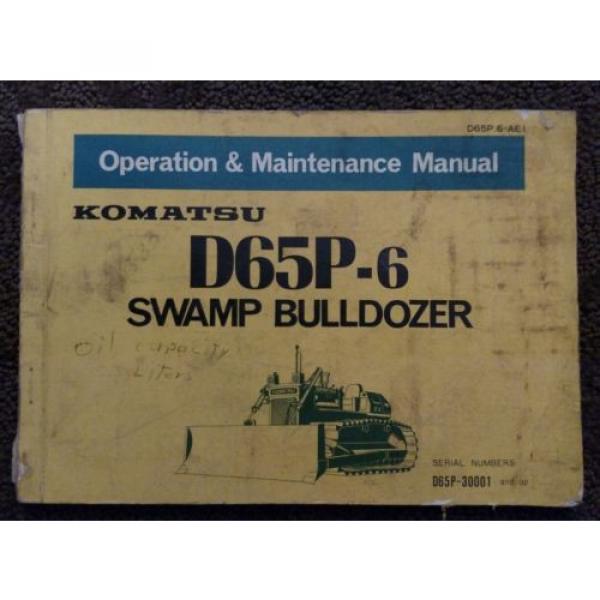 KOMATSU Laos   D65P-6 OPERATION &amp; MAINTENANCE MANUAL 30001-UP #1 image