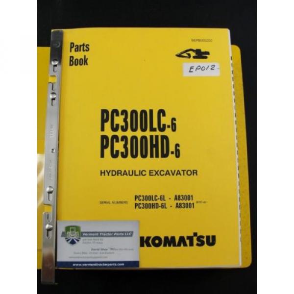 Komatsu Liberia  excavator parts book manual PC300LC-6 PC300HD-6 BEPB005200 #2 image