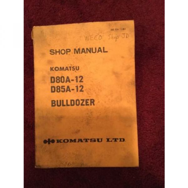 Shop Cuinea  Manual Komatsu D80A -12 D85A-12 Bulldozer #1 image