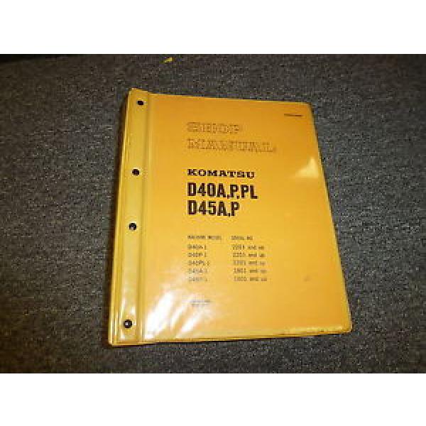 Komatsu Slovenia  D45A-1 D45P-1 Bulldozer Dozer Shovel Shop Service Repair Manual #1 image